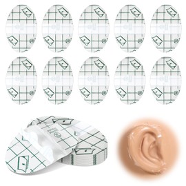 100 Pcs Clear Waterproof Ear Stickers, Disposable Ear Protectors, Covers for Swimming, 1.7x2.7 Inches for Bathing Swimming Shower Surfing Snorkeling and More