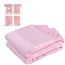 CutiePlusU Adult Diapers Heavy Absorption Dry Surface Disposable Adult Diaper All Night-Pink 2 Pieces (Medium 28"-38")