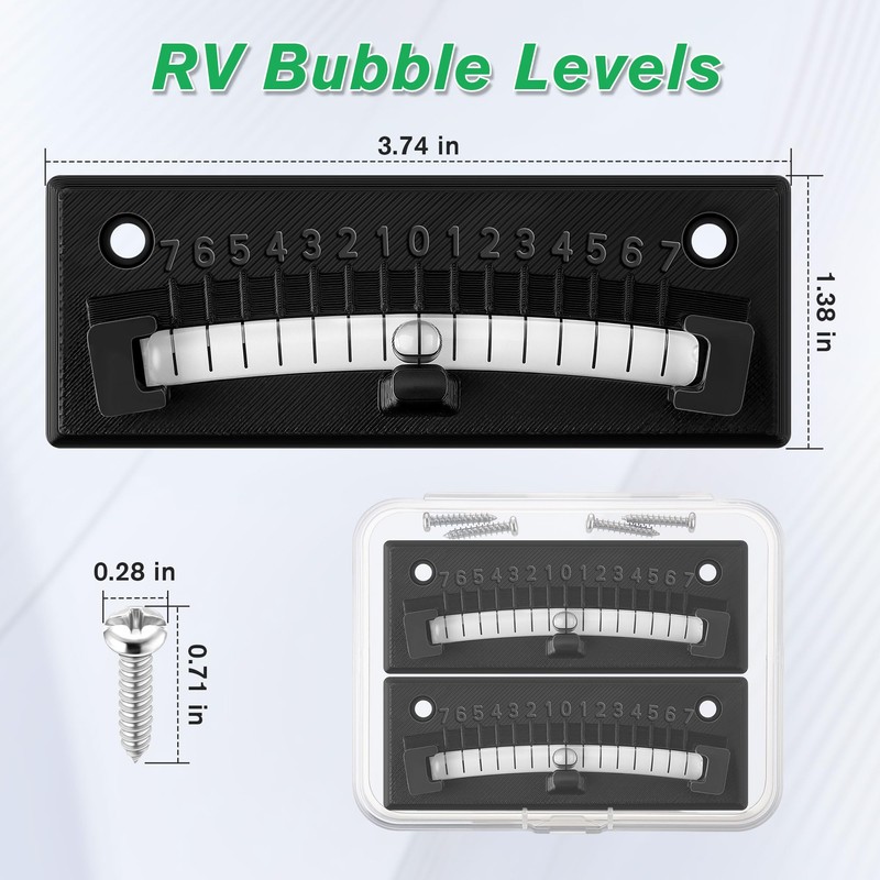 HooLing RV Level Bubble, Graduated Scale Levels for Precision Leveling,