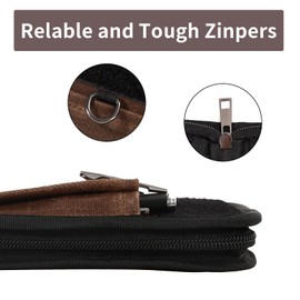 ALNKDH Field Notes Cover- with Key Ring and Pen Holder for Journal Notebook Planner,Cover Waxed Canvas,field notes notebook 5" x 6.7" (Brown)