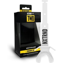 Nxtrnd Two Football Mouth Guard, Football Mouthpiece with Strap, Fits Adult & Youth (White) turtle  knee  pads pink  knee  pad - Color: Green