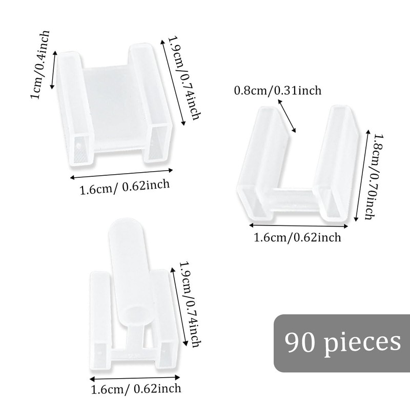 Plastic Plug Covers Prong Protector 3 Size 90 Pieces 3