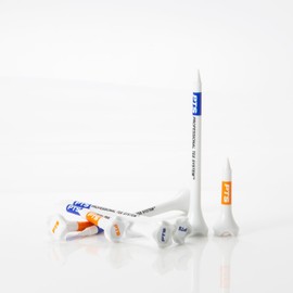 PrideSports PTS Plastic Golf Tees | Combo 50 Pack - 40 3-1/4” and 10 1-1/2” | #1 Plastic Tee on Tour | The Perfect Tee for Any Hole