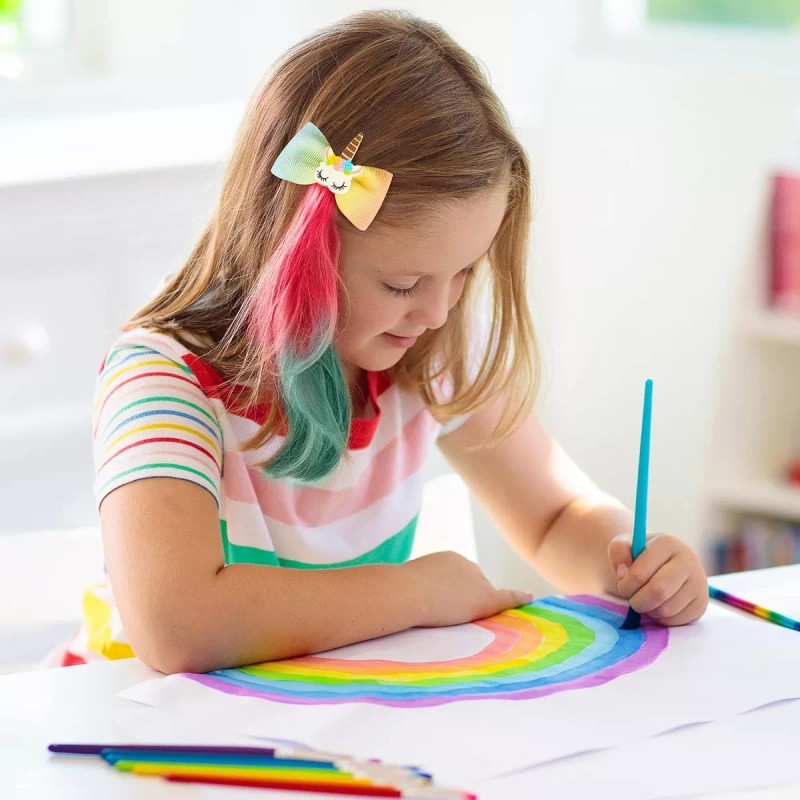 KH Broche Cabello Colores Niña Moda Extensiones 12 Sets Mayoreo