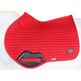 Horse Contoured English Quilted Lightweight All-Purpose Saddle Pad Red 72TS34RD