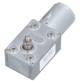 Worm Gear Motor Turbo Geared Full Metal Self Locking Reduction Gearbox JGY‑370 DC24V30RPM