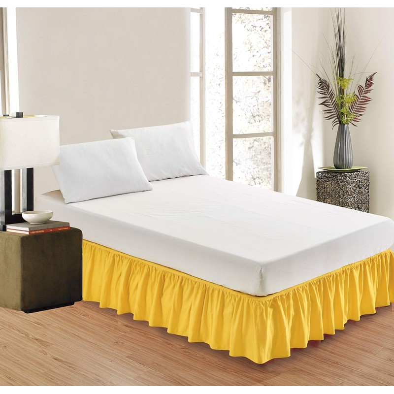 Sheets & Beyond Wrap Around Solid Microfiber Luxury Hotel Quality