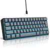 Snpurdiri 60% Wired Gaming Keyboard, RGB Backlit Ultra-Compact 61 Keys