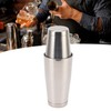 304 Stainless Steel Cocktail Shaker 2 Section Bartending Mixer Bar