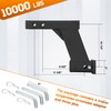 10000lbs 10-inch Hitch Receiver Extension Riser, 10 Inch Riser/Drop 2