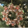 Unbranded Gingerbread Man Wreath Chriatmas Tree Ornament