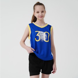 Cnins Toddler Basketball Jerseys for Boys & Girls Number 30-4T Basketball Gifts Shirt for Kids (CB30,4T)