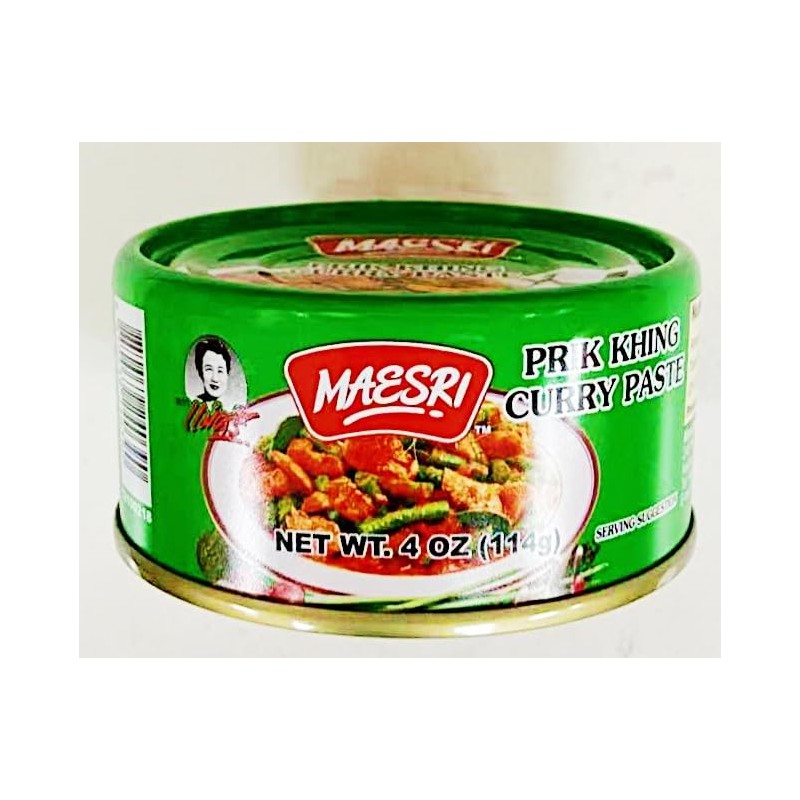 Mini Prik Khing Curry Paste, 4 oz, Thai Cooking Sauce,