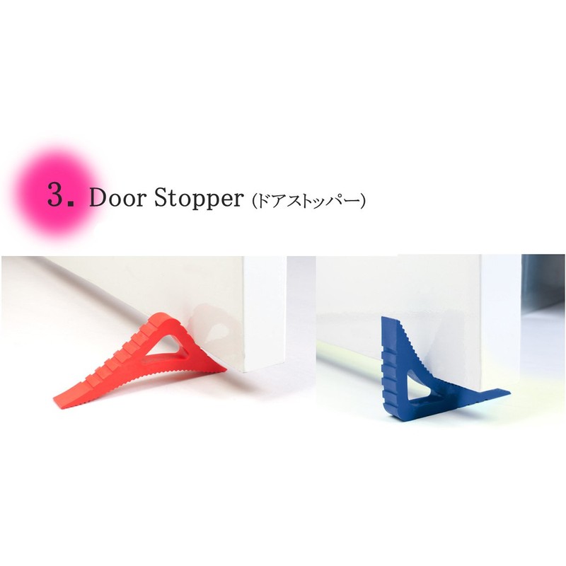 M&K ゴムのドアストッパー blockey star 青 2726BL