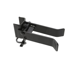 Black Chain Link Fence Commercial Single Gate Latch for 2 1/2" (2 3/8" OD) Post and 1 5/8" or 2" Gate Frame