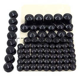 HTTMT HTTMT MT247-003-BK Black Bolts Toppers Caps Compatible with 1991-2012 Harley Davidson Dyna Glide Twin Cam