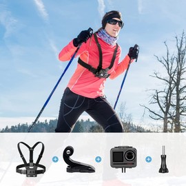 AKASO Action Camera Ski Kit EK7000/ EK7000 Pro/Brave 4/ Brave 7 LE/Brave 7/ Brave 8/ V50X/ V50 Elite Compatible with GoPro Hero 11, Hero 10, Hero 9