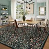 Moynesa Floral Washable Rugs 9x12, Soft Living Room Area Rugs