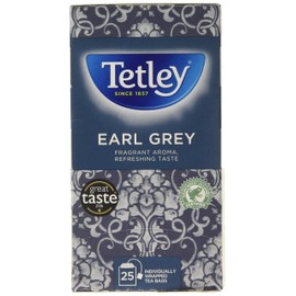 Tetley Earl Grey Tea Bags Drawstring in Envelope - Pack of 25 Tea Bags