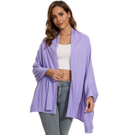 PIQIDIG Women's UPF 50+ Scarf Shawl Wraps Sun Protection Cover Up for Travel Beach Light purple