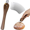 NiHome Bread Lame with Long Walnut Wood Handle for Scoring