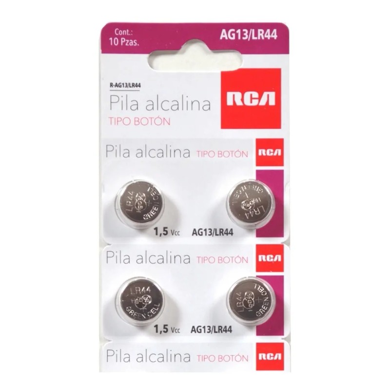 100 Pila Bateria Rca Ag13 Lr44 357 Sr44 L1154 Rca
