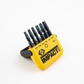 C.K T4513"Blue Steel" TX Impact Screwdriver Bit, 0 V, Black, Set of 6 Piece