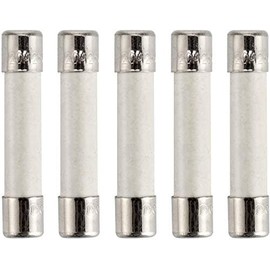 Microwave Fuse Ceramic Fuse Cartridge Fuse 20 Amp 250V Slow-Blow Compatible and Universal Replacement for GE WB27X10388 and Whirlpool Kenmore Other Microwaves 5 PCS Product Name