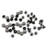 CRAFTMEMORE 200 Pack Leather Rivets Single Cap Rapid Rivet Metal