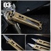 Mini Brass Rapid Utility knife, portable tool paper cutter, Hang
