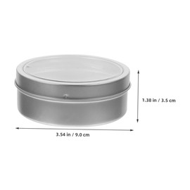 MAGICLULU Stainless Steel Spice Storage Jars Magnetic Spice Containers Round Tin Boxes Small Metal Box Fridge Organiser