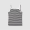 JAJU [JAJU] Women's Cotton Rib Square Neck Sleeveless T-shirt_Jet Black