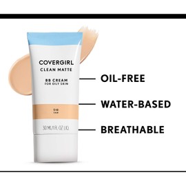 COVERGIRL Clean Matte BB Cream Medium/Deep 550 For Oily Skin, (packaging may vary) - 1 Fl Oz (1 Count)