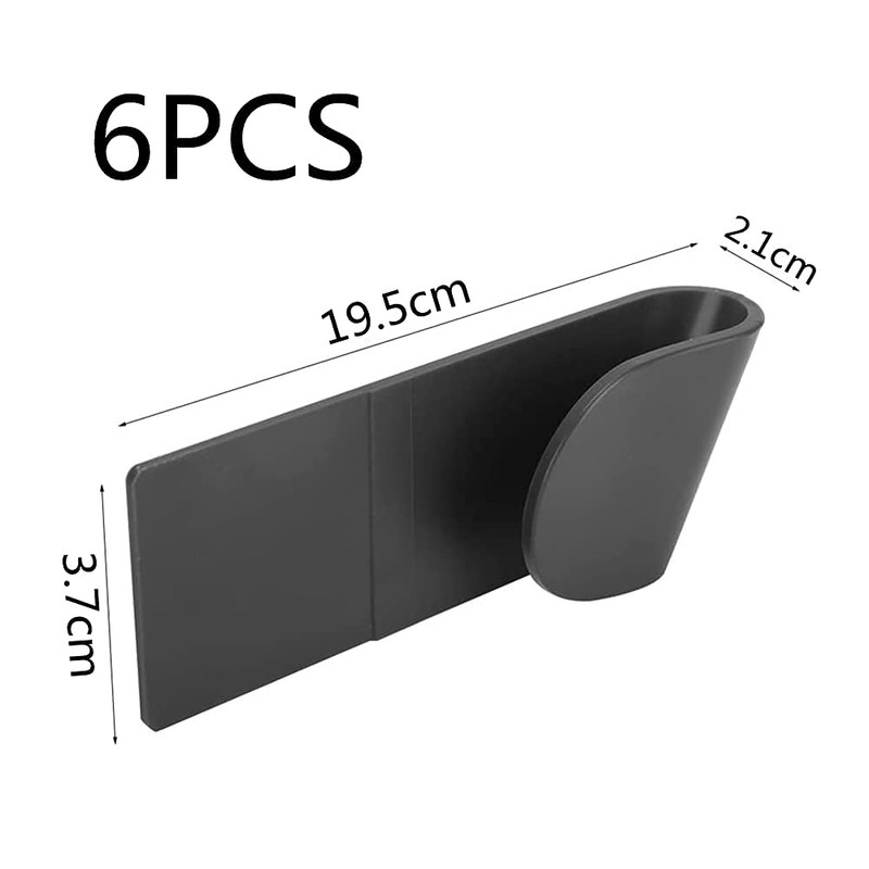 CQADSC 6Pcs Pan Lid Holders Household Wall Mount Pot Lid