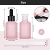 Segbeauty 2oz Travel Frosted Glass Dropper Bottle, 2 Pack 60ml