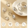 MILACOLATO 10 PCS Chunky Gold Rings for Women Non Tarnish