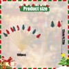 Christmas Cocktail Sticks,100PCS White Red Green Christmas Tree Bamboo Toothpicks,Food
