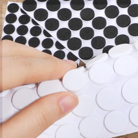 240 Pcs Mini Foam Felt Pads, Small Felt Furniture Pads 3/8 Inches Self Stick Pad Furniture Pad Self Adhesive EVA Foam Dot Circles for Cabinet Doors Desks Drawers Floor