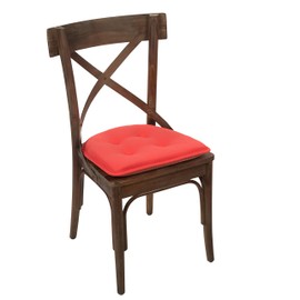 Klear Vu Omega Non-Slip Universal Chair Cushions for Dining Room, Kitchen and Office Use, U-Shaped Skid-Proof Seat Pad, 15x16 Inches 2 Pack Solid Coral 2 Count