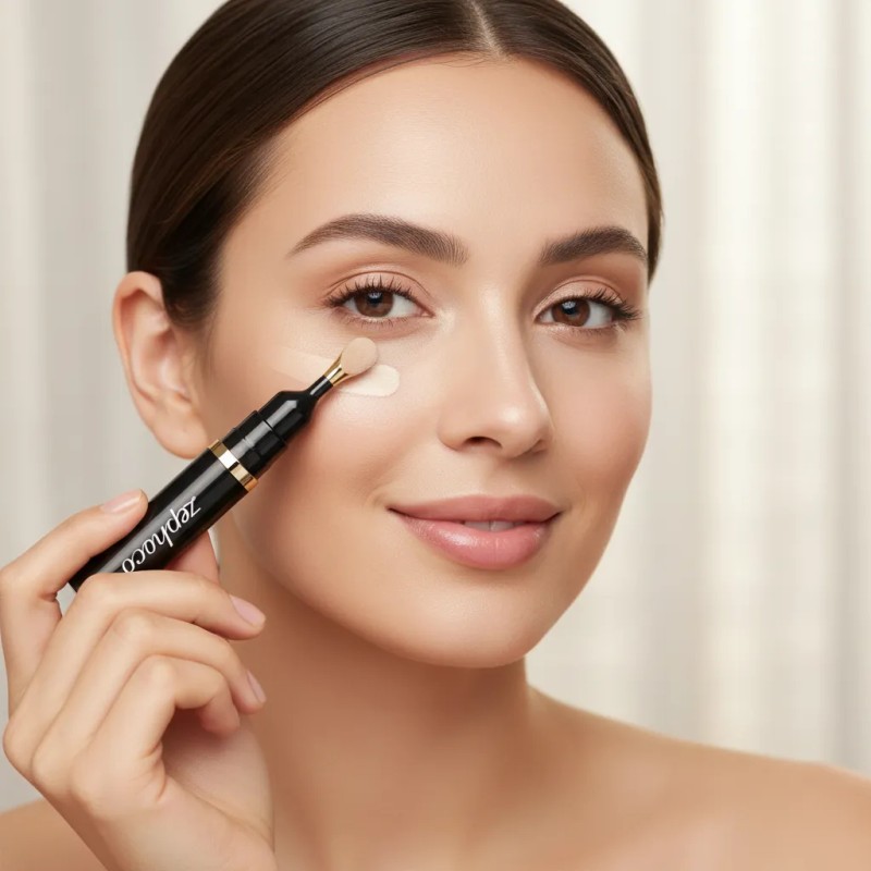 Corrector Ojos Cobertura Alta Iluminador Duradero Natural