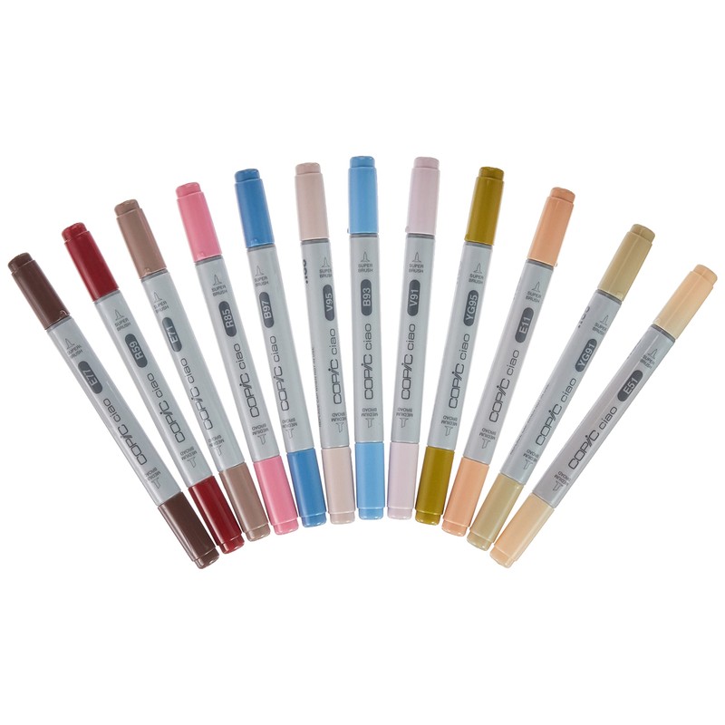 Copic 22075703 Ciao Set of 12, colours Vintage