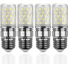 E26 LED Corn Bulbs 12W,6000K Daylight White,1200LM,100W Incandescent Bulbs Equivalent,Pack