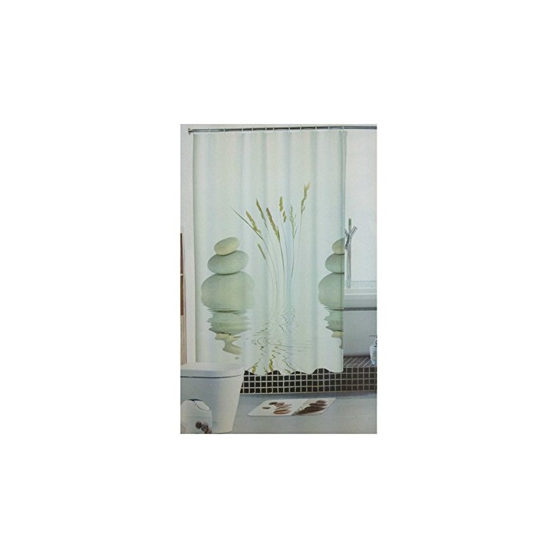 GMMH Waterproof Anti Mildew Shower Curtain Bath Curtain with 12