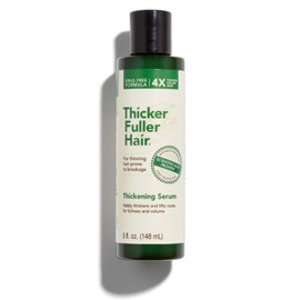Thicker Fuller Hair Thickening Serum - Thinning Hair Treatment - Hair Volumizer Serum with Natural Ingredients - Fights Breakage - 5 oz