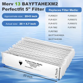 Upgrade BAYFTAHEXM2 Merv 13 expandable filter for Trane Perfectfit 5 media Compatible with Trane 20"x 25"x 5" Merv 13 BAYFTAHEXM2 Expandable Replacement Filter 3 Packs