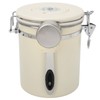 Coffee Canister Airtight Stainless Steel Kitchen Food Storage Container with
