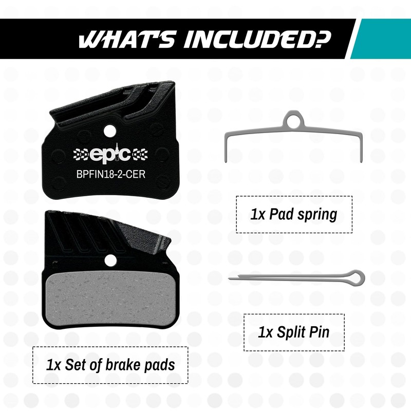 epic Disc Brake Pads with Cooling Fins | Fits N03A,