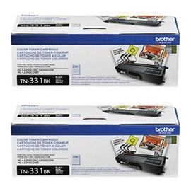 Brother TN-331BK (TN331BK) Black Toner Cartridge Black 2-Pack