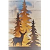 Rustic Metal Deer in The Forest Decorative Light Night Side