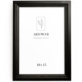 Artower® Picture Frame Vintage Black Wood Frame for 10 x 15 cm Poster Frame Large Collage Picture Frame Vintage Black Wood 10 x 15 cm Retro Slim Picture Frame Black Poster Frame